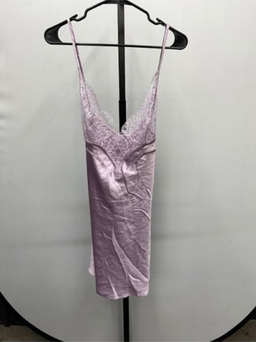 Victoria's Secret Lilac Purple Satin Lace Chemise Slip